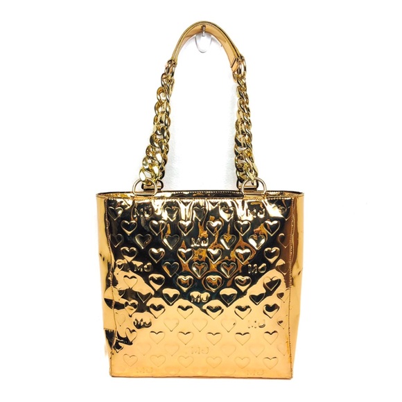 Marc Jacobs Handbags - MARC JACOBS Gold Mirrored Heart Tote Bag